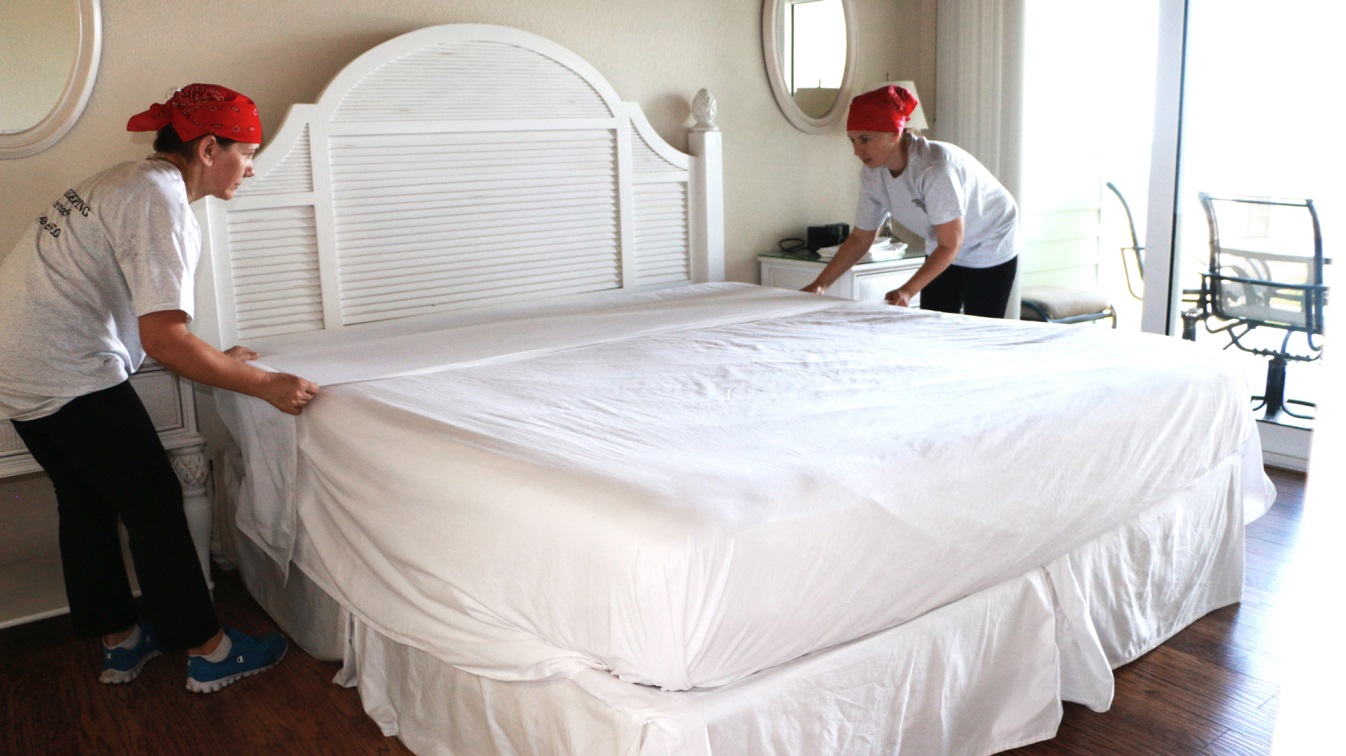 Making beds